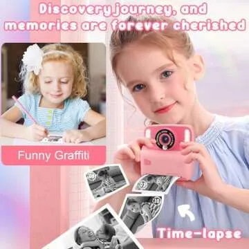 Instant Print Camera for Kids - Perfect Gift for Ages 3-12!