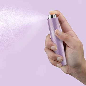 Tekson 8ML Perfume Atomizer Travel (3 PCS), Refillable Cologne Containers, Dispenser Spray Empty Bot...