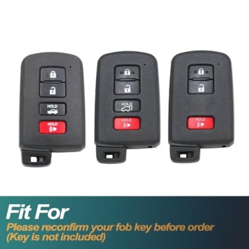 Stylish FEYOUN TPU Key Fob Cover for Toyota Models