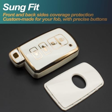 Stylish FEYOUN TPU Key Fob Cover for Toyota Models