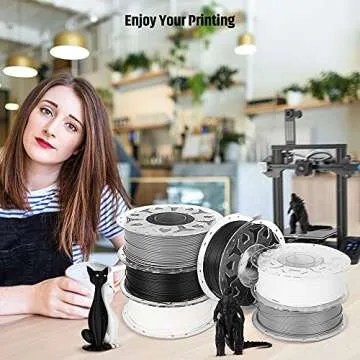 Creality 3D Printer PLA Filament - 1.75mm, 1KG, Gray