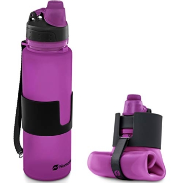 Nomader BPA Free Collapsible Leak Proof Water Bottle