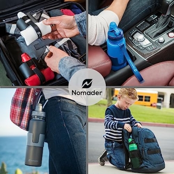 Nomader BPA Free Collapsible Leak Proof Water Bottle