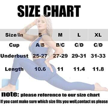 FITTOO Women Textured Fitness Sports Bras Crisscross Activewear Workout Yoga Tops Black S