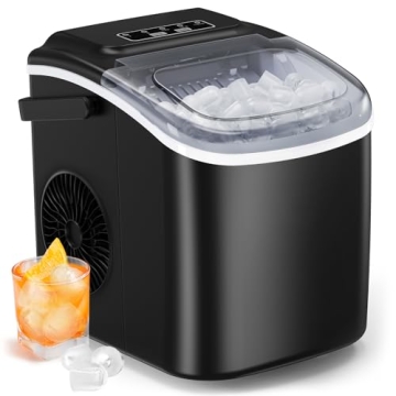 Silonn Ice Maker - 9 Cubes in 6 Mins, Self-Cleaning