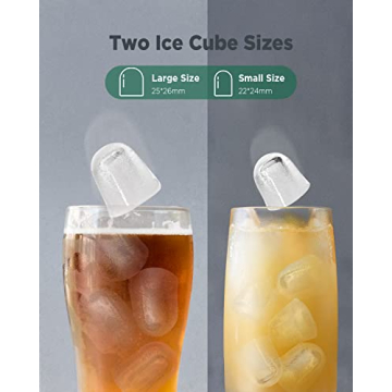 Silonn Ice Maker - 9 Cubes in 6 Mins, Self-Cleaning