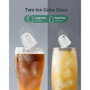 Silonn Ice Maker - 9 Cubes in 6 Mins, Self-Cleaning