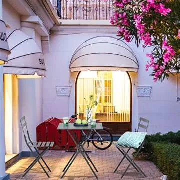 SUMETURE Patio Bistro Set: Modern Folding Furniture Solution