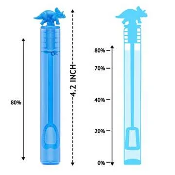 32 Pack Bubble for Kids Party Favors, 8 Style Mini Bubble Wands with Gift Box, Dinosaur Toys Bulk fo...