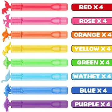 Dinosaur Bubble Wands 32 Pack for Kids' Parties
