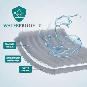 PetAmi WATERPROOF Dog Blanket for Medium Large Dog, Pet Puppy Blanket Couch Cover Protection, Sherpa...