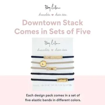 By Lilla Mini Stack Ponytails - 5 Stylish Hair Tie Bracelets