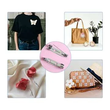 100 Pcs Durable Safety Clasp Brooch Pins for Crafts