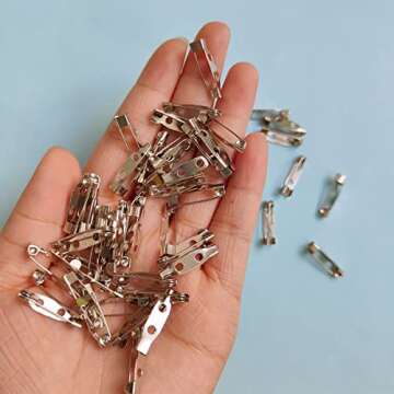 100 Pcs Durable Safety Clasp Brooch Pins for Crafts