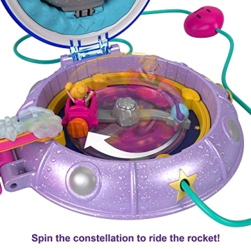 Polly Pocket Double Play Space Compact with Dolls & Accessories