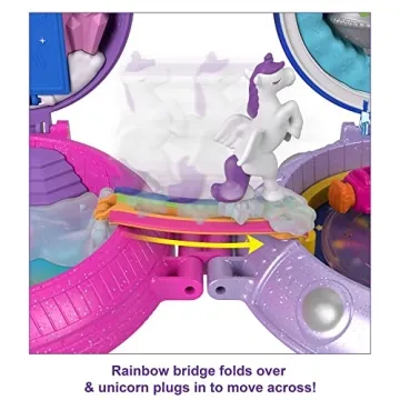 Polly Pocket Double Play Space Compact with Dolls & Accessories
