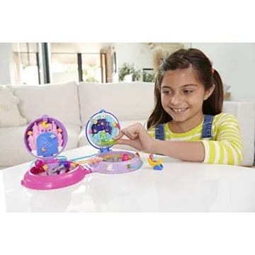Polly Pocket Double Play Space Compact with Dolls & Accessories