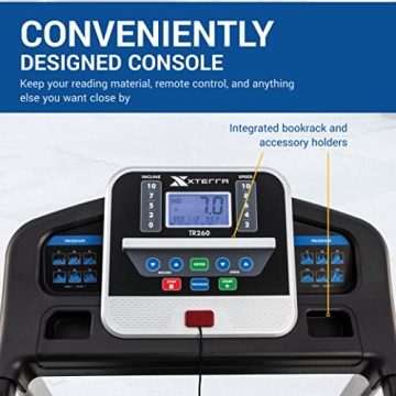 Compact XTERRA Folding Treadmill for Home Fitness