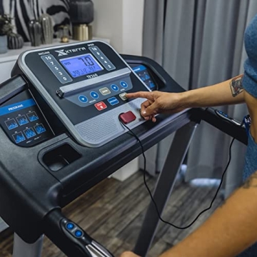 Compact XTERRA Folding Treadmill for Home Fitness