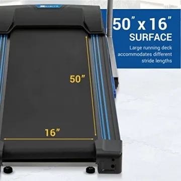 Compact XTERRA Folding Treadmill for Home Fitness