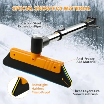 Helloleiboo Extendable Ice Scraper & Snow Brush