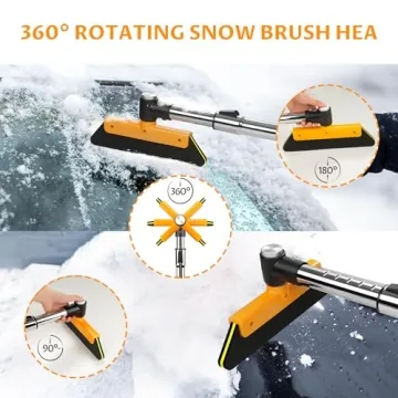 Helloleiboo Extendable Ice Scraper & Snow Brush