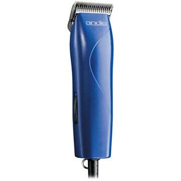 Andis EasyClip Pro-Animal 7-Piece Detachable Blade Clipper Kit, Animal/Dog Grooming, Blue, MBG-2 (21...