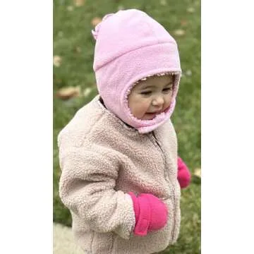 N'Ice Caps Baby Toddler Mittens Kids 2 Pairs Fleece Gloves Winter Warm Sherpa Lined