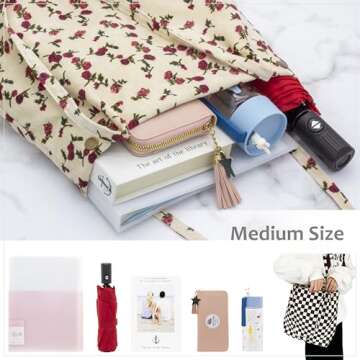 Stylish PAZIMIIK Corduroy Tote Bag for Women