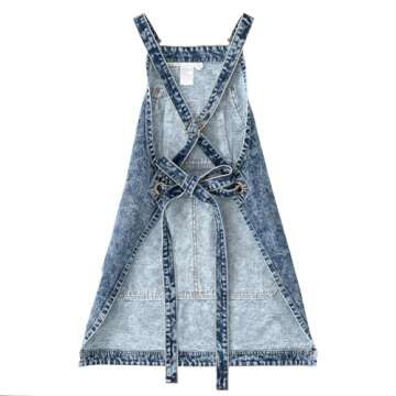 Jeanerlor Cotton Denim Apron - Durable & Stylish Apron