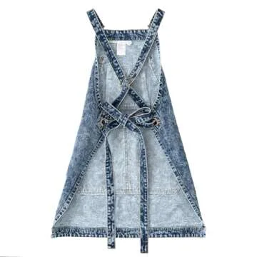 Jeanerlor Cotton Denim Apron - Durable & Stylish Apron