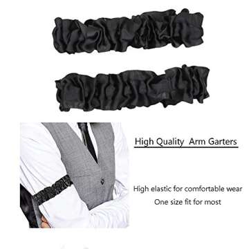 CHUANGLI 1920S Mens Great Gatsby Accessories Set Roaring 20s 30s Retro Gangster Costume