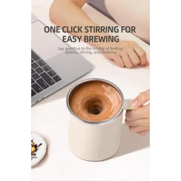 Electric Mixing Coffee Mug for Effortless Stirring