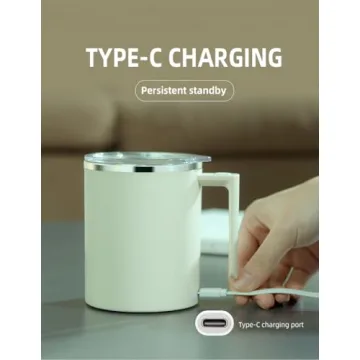 Electric Mixing Coffee Mug for Effortless Stirring