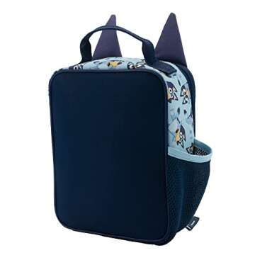 Bluey Insulated Lunch Box for Kids - 3D Features & Padded Handle