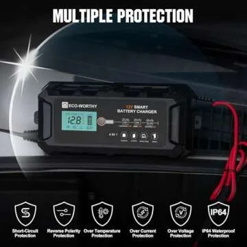 ECO-WORTHY 10A Battery Charger for LiFePO4 Batteries