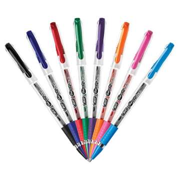 BIC Gel-ocity Smooth Stic Gel Pen, Medium Point (0.7mm), Assorted Colors, 14-Count, Vibrant and Smooth Gel Ink Pens