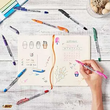 BIC Gelocity Medium Point Gel Pens, Assorted 14-Count