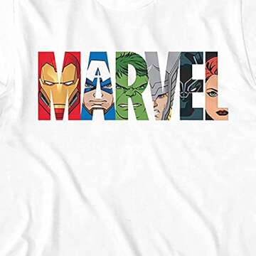 Marvel Mens Comics Group Shirt - Spiderman, Ironman, Captain America & Hulk Tee - Throwback Classic ...