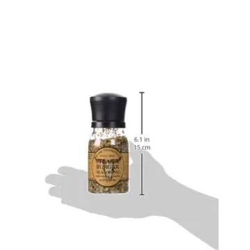 Olde Thompson 1020-10 Disposable Spice Grinder | 6-Ounce of Flavor-Boosting Steak and Burger Seasoni...
