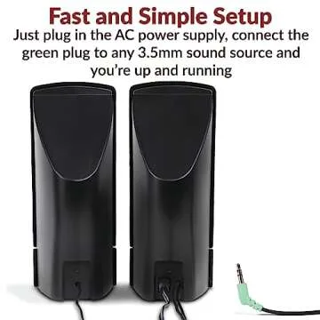 Cyber Acoustics CA-2014 Speakers for Clear Sound Anywhere