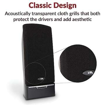 Cyber Acoustics CA-2014 Speakers for Clear Sound Anywhere