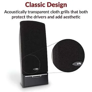 Cyber Acoustics CA-2014 Speakers for Clear Sound Anywhere
