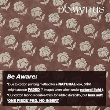 Stylish DOMVITUS Floral Pillow Cover for Home Decor