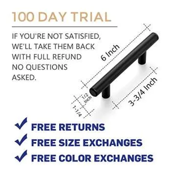 Ravinte 30 Pack Matte Black Cabinet Pulls for Stylish Kitchens