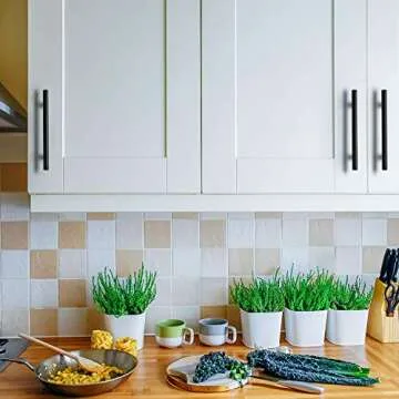 Ravinte 30 Pack Matte Black Cabinet Pulls for Stylish Kitchens