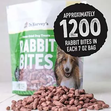 Dr. Harvey's Freeze-Dried Rabbit Bites for Dogs