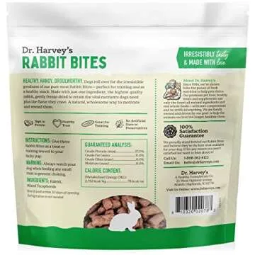 Dr. Harvey's Freeze-Dried Rabbit Bites for Dogs