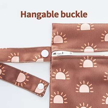 HappyFlute 3 Set Wet Bag Storage Bag Waterproof Washable Travel Bags, Beach, Pool, Gym Bag for Swimsuits & Wet Clothes (Sun)