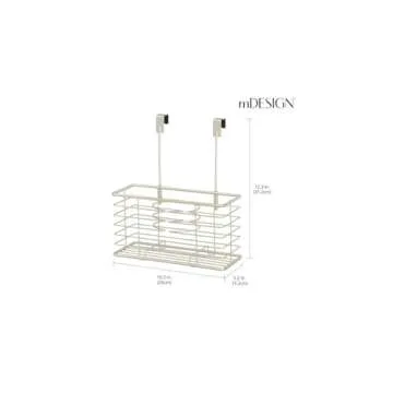 mDesign Over Cabinet Hair Dryer Holder for Organized Styling